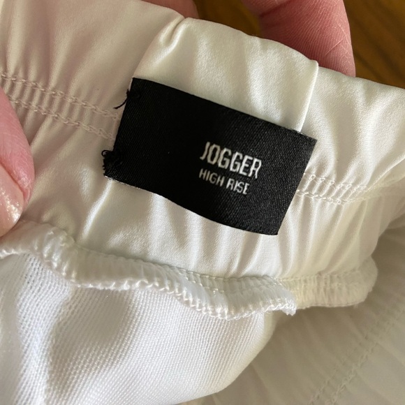 EXPRESS White All Day Pant High Waisted Joggers Sz XL NWT $80 - Picture 6 of 10